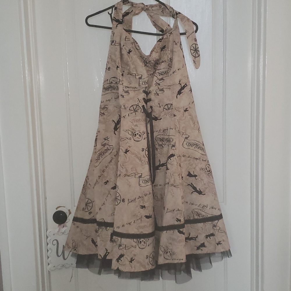 Hot Topic Halter Neck Peter Pan Neverland Dress